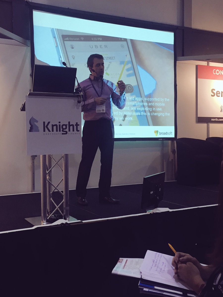 CLHilditch's tweet photo. Dave Collins @BroadSoftNews presenting #futureofwork at Convergence Summit North #SummitNorth16 https://t.co/QGAxh6ZDdj