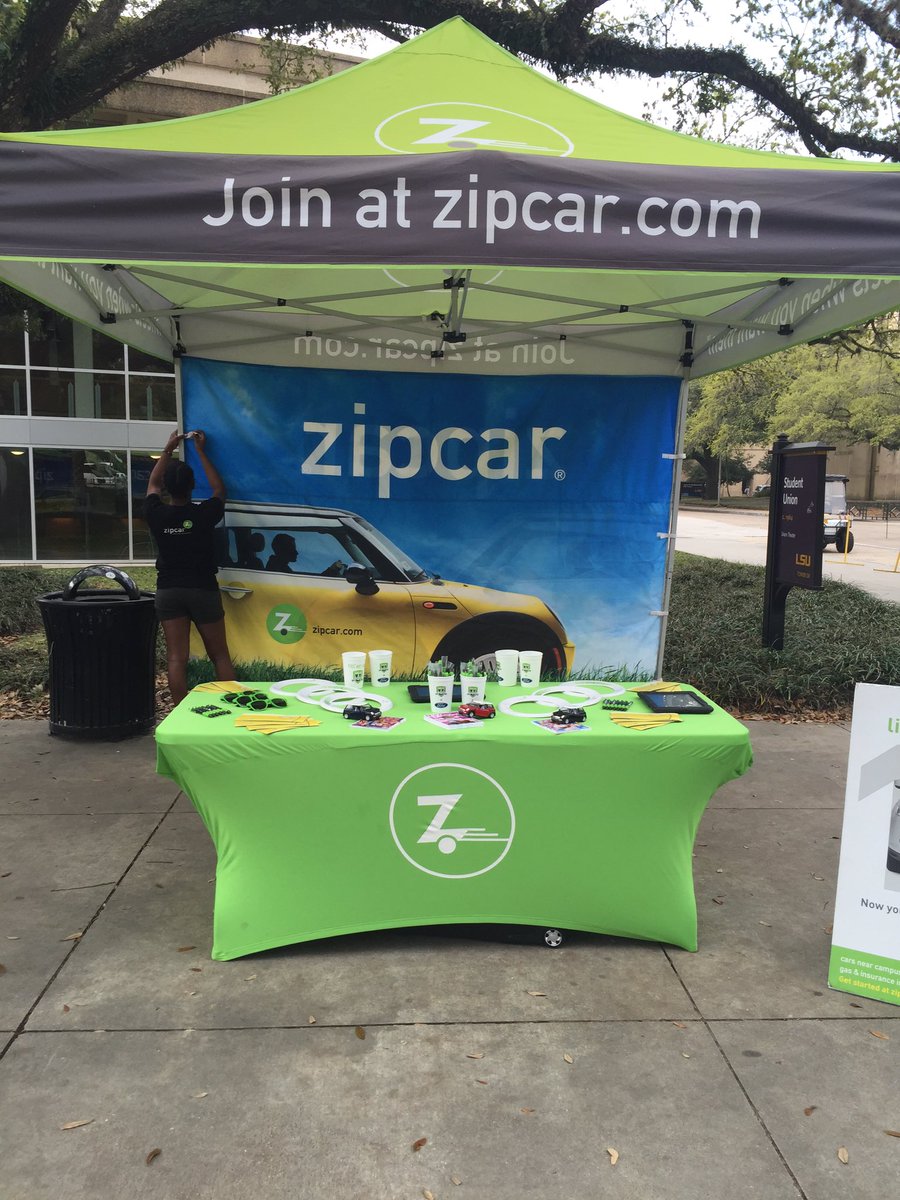Don't forget! <a href="/Zipcar/">Zipcar</a> will be at @lsu today talking about their new campus initiatives!