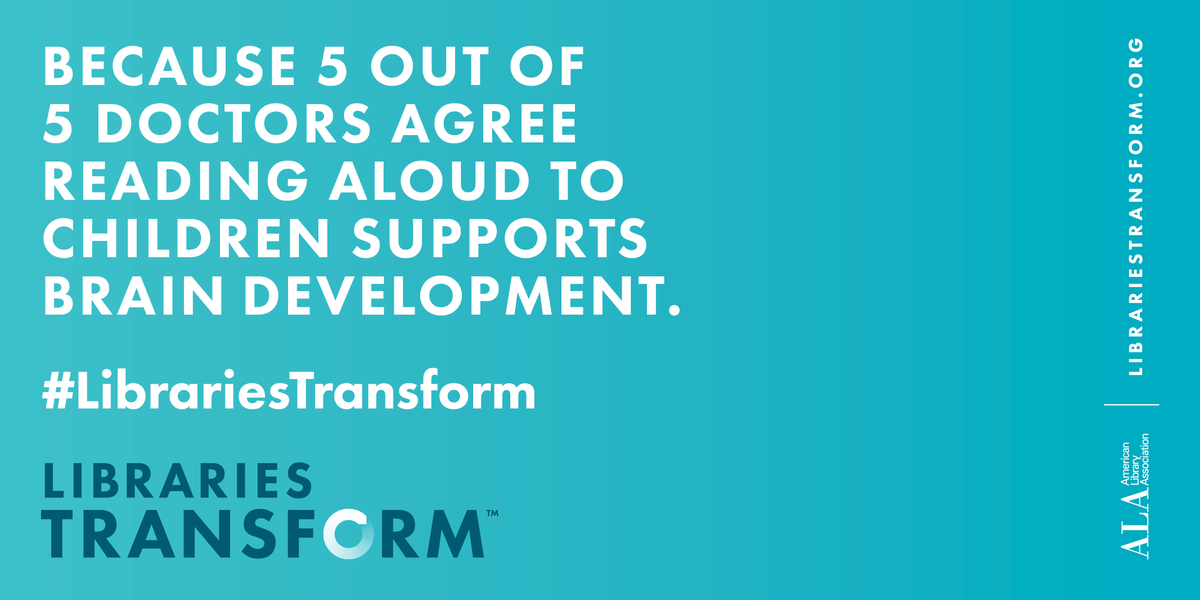 ALALibrary's tweet photo. Early literacy skills increase the odds of success later in life. https://t.co/ODK67WFIei #LibrariesTransform https://t.co/A2qI3KpQsr