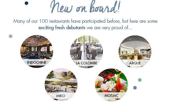 There are quite a few amazing restaurants that will join Restaurant Week for the very first time. Welcome on board!