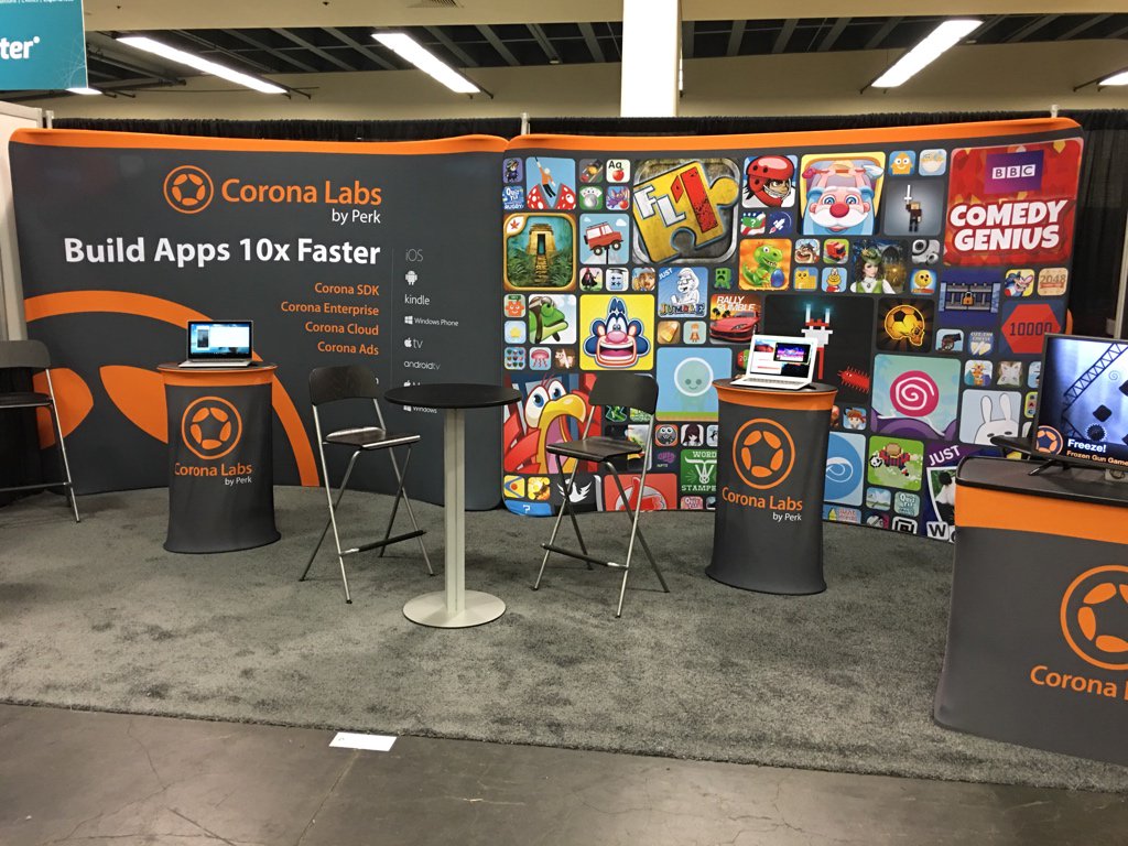 CoronaLabs's tweet image. Get a Corona t-shirt today at booth 2406 #GDC #gdc16 #gdc2016