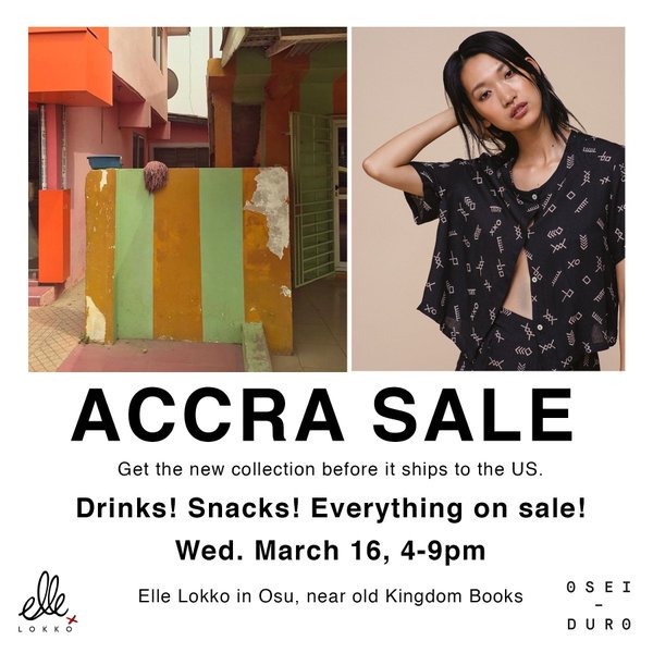 AccraWeDey's tweet photo. Speaking of market days, don't miss the sale at @ElleLokko #TodayInAccra
Loc:https://t.co/y6ymO4P3xm https://t.co/U6tMXT3AUB