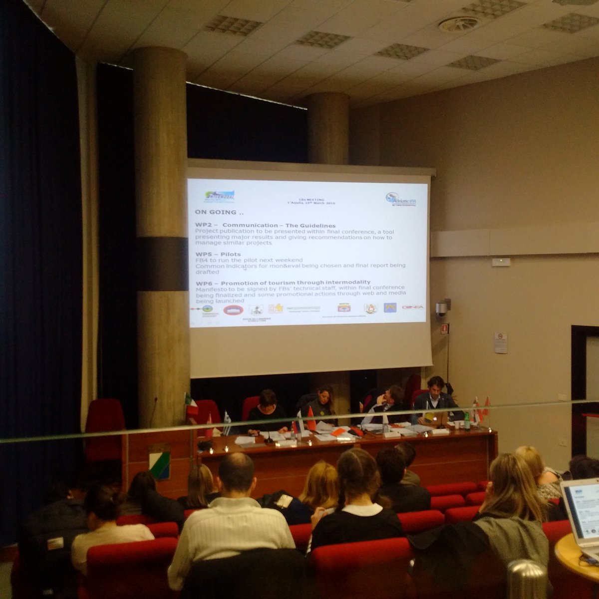 Easyconnecting's tweet image. Ongoing working day in L'Aquila!