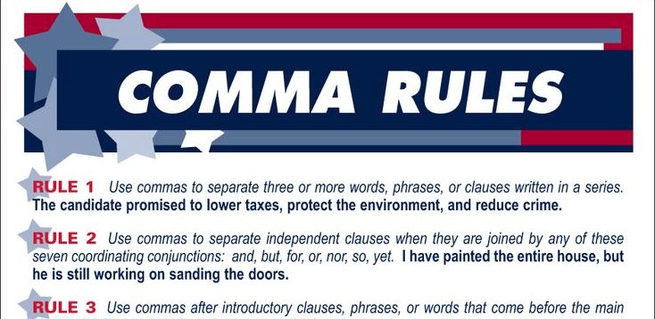 jrmcleay's tweet photo. Do you know when to use commas? https://t.co/2TdAOe3dF4 #writers #authors #IAN1 #makeitflow https://t.co/RZnlKEEywM
