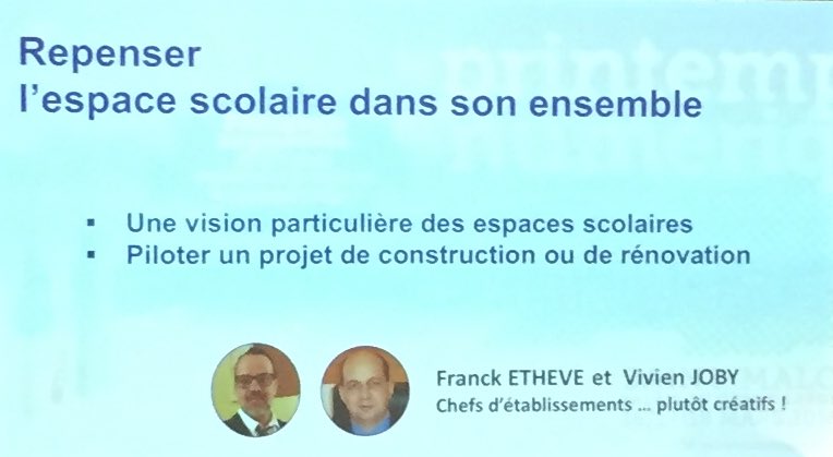 TrousseauParis's tweet photo. Cet après-midi @francketheve et V.Joby animent un atelier interactif en amphi 😉 autour des espaces scolaires #PDN16 https://t.co/6bbaSekWT4