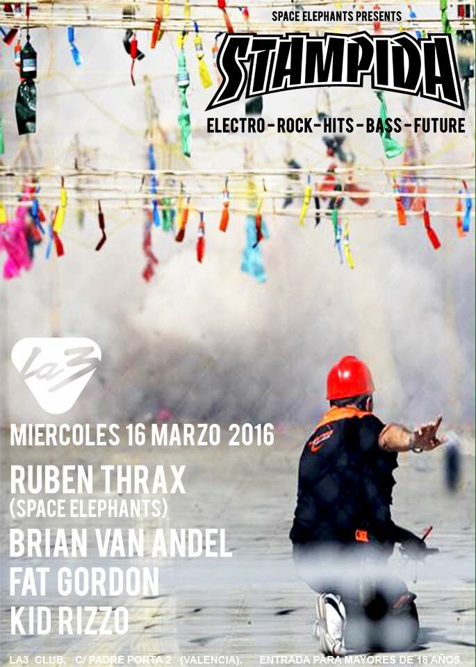 BrianvanAndel's tweet photo. Esta noche:
1:40 | L'Eliana
Después en @StampidaClub con @rubenthrax @Kid_Rizzo & #FatGordon https://t.co/ps0Yckyq3i