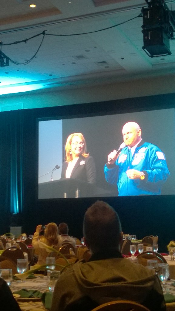 kmac32's tweet photo. What an amazing honor to have Congresswoman Gabby Giffords join us at #ADPMOTM!!! https://t.co/DkG6pIefMq