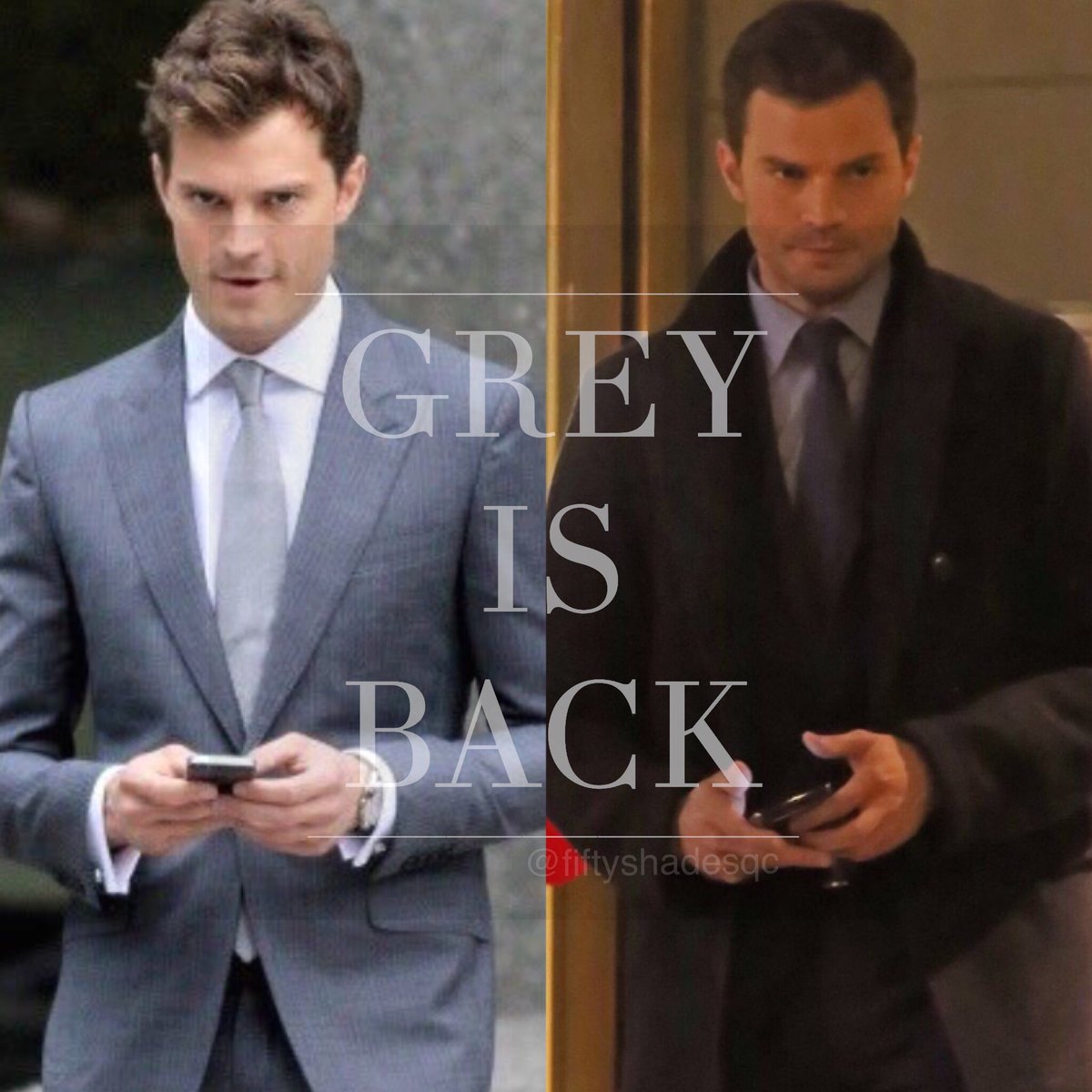 ForeverELJames's tweet photo. @OhMyFifty #Greyisback 🙌🏻 https://t.co/8PoWkRRWco