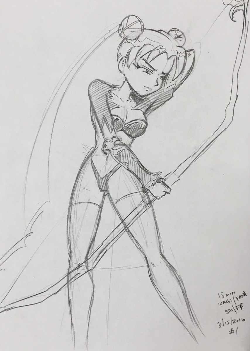 ErikyashaArt's tweet photo. #15minutepics will be an exercise in skills & speed. Join my quest. #SailorMoon #FranFinalFantasy #SketchOtheDay https://t.co/0F9NQpfDdq