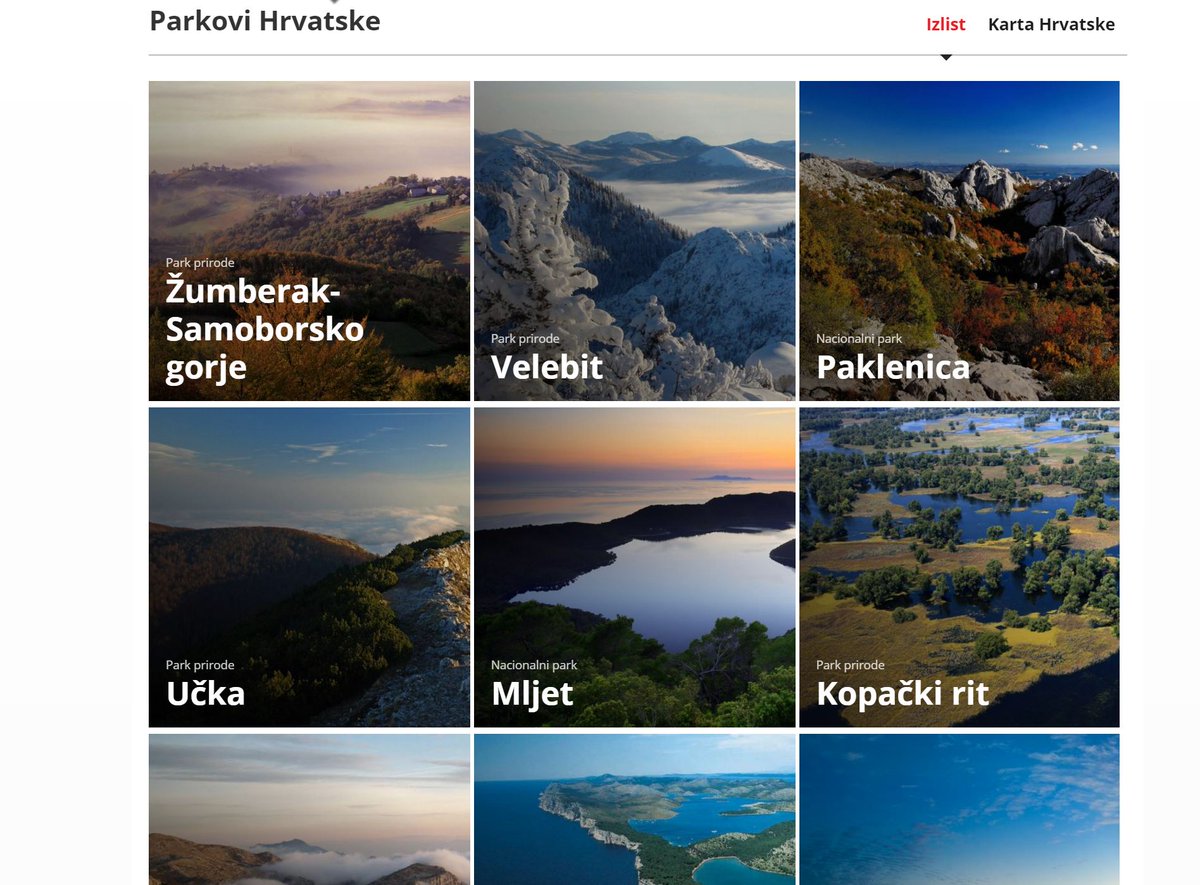 UNDPhr's tweet photo. #BREAKING: https://t.co/r131tCGpsi je vani! Svih 19 parkova po prvi puta na jednom mjestu! @Visit__Croatia @VladaRH https://t.co/pIFssIsivL