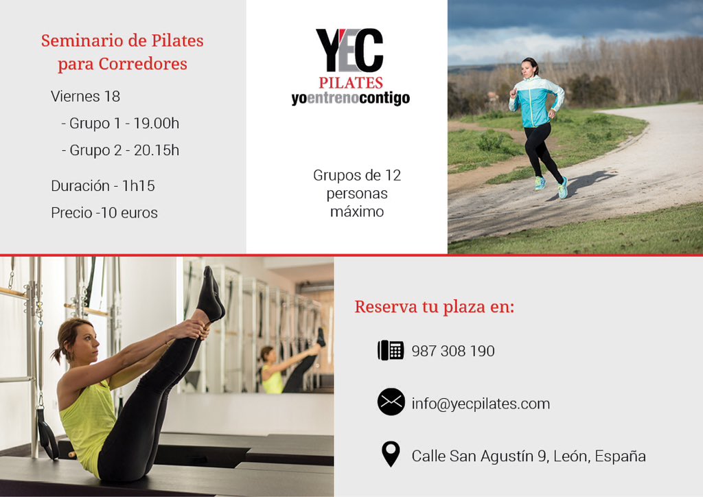 DiMartinHi's tweet photo. Este viernes en @yecpilates pilates para corredores! No te lo pierdas😊 https://t.co/EAKKOYB3km