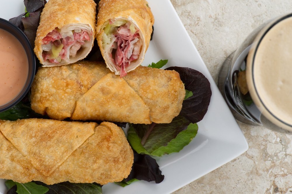NedDevines's tweet photo. #Cornedbeef & #cabbag spring rolls? Yes please. https://t.co/CL06N1DLuW