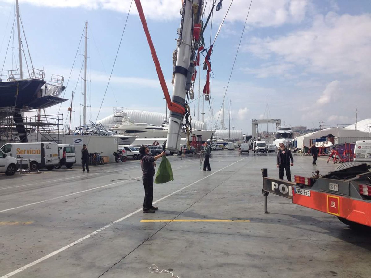 RSBRigging's tweet photo. #RiggingManagerMark and his team stepped @SpiritYachts #SYGaia yesterday in @STP_palma... Great work lads! https://t.co/h5ZLwfbGdB