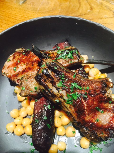 EmberYard's tweet photo. Seasonal changes in progress @EmberYard, lamb cutlet with chickpeas, heritage carrot and anchovy is a must #newmenu https://t.co/5IAudUDiT2