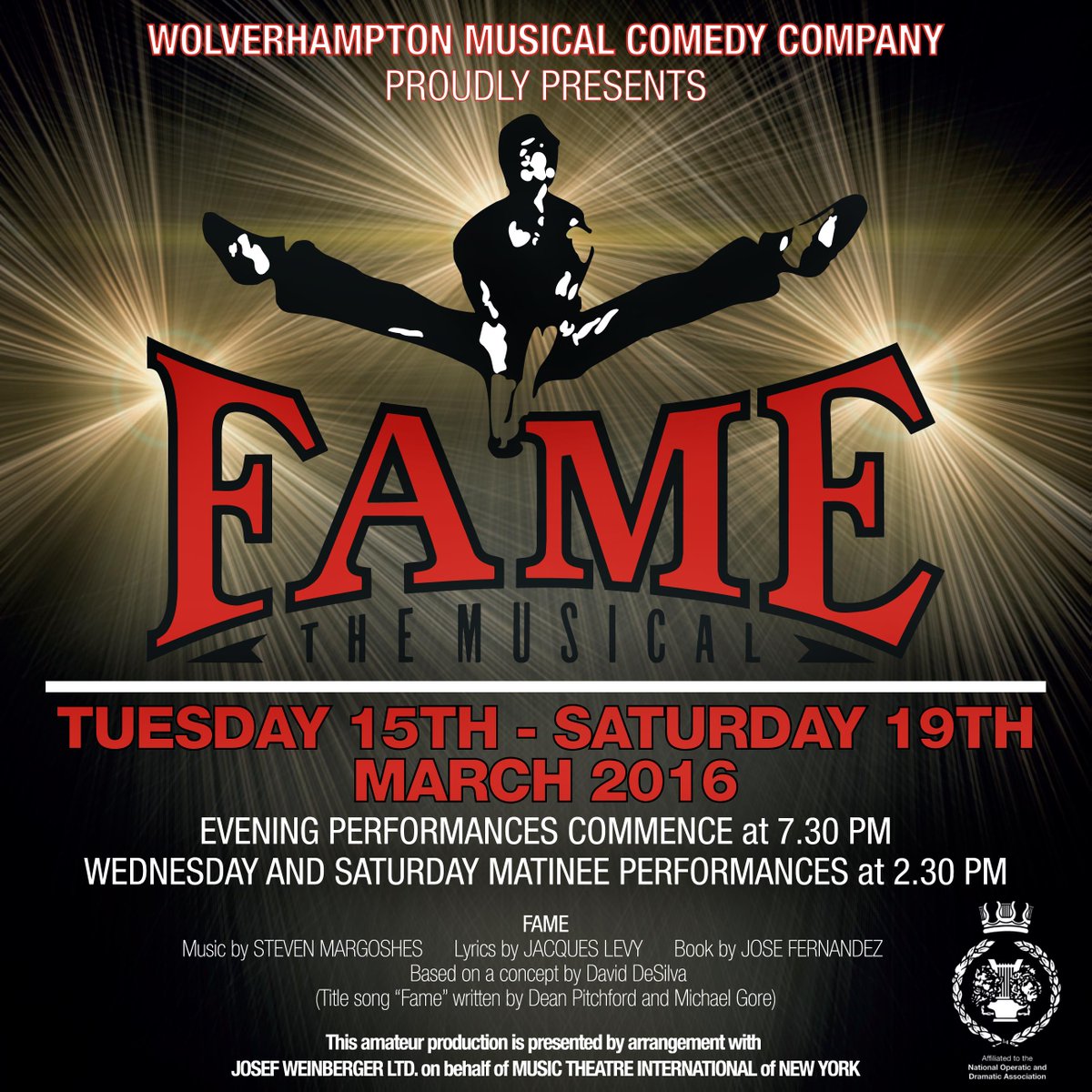 WGrandGetIn's tweet image. GET-IN Standby's are available for FAME - THE MUSICAL this week 1hr before curtain up. A show not to be missed!