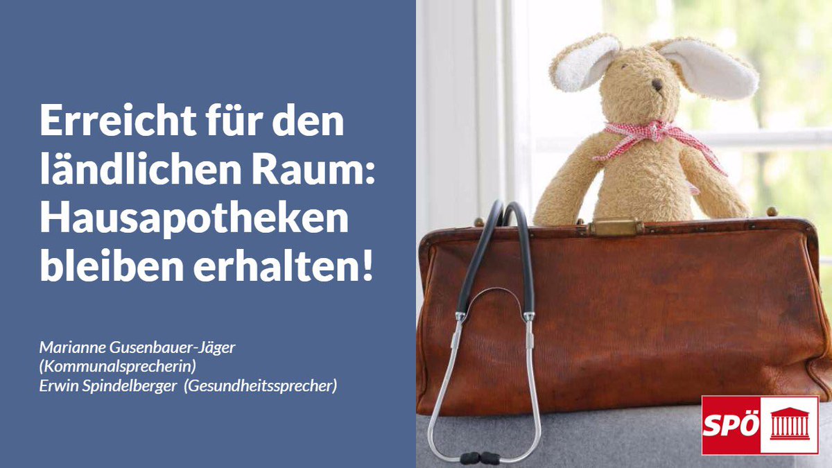 130 Hausapotheken, die akut von der Schließung betroffen wären, können so erhalten werden! 👍🏼 #nationalrat