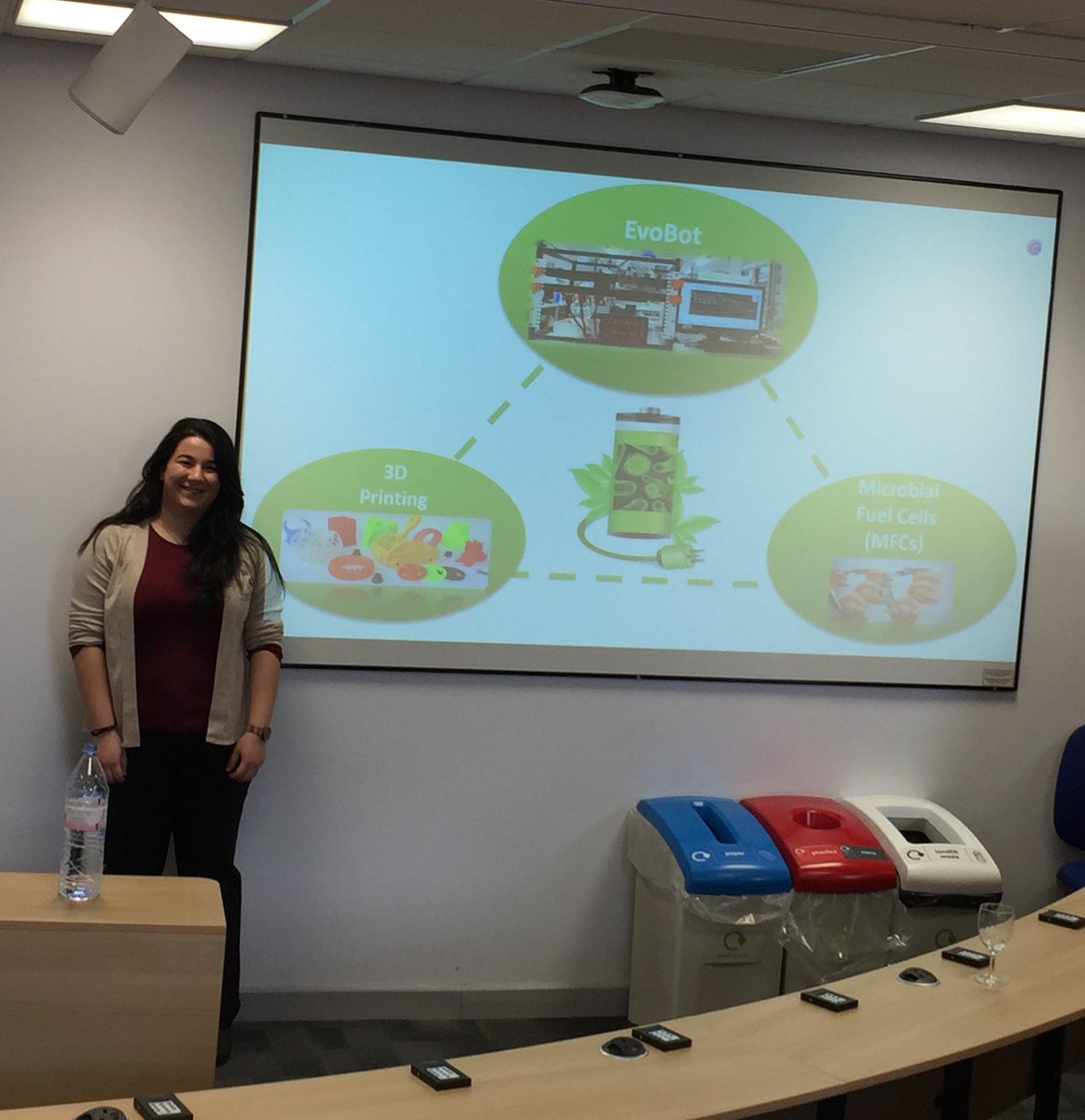 bristolbio's tweet photo. Well done Pavlina! She won today's 3-minute thesis competition and will now represent UWE in the UK finals!!! https://t.co/idukDE0nIm