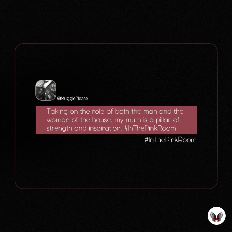 MonroStudio's tweet photo. Thank you @MugglePlease for 
participating #InThePinkRoom and 
appreciating your mother https://t.co/eNaWjEPYcN