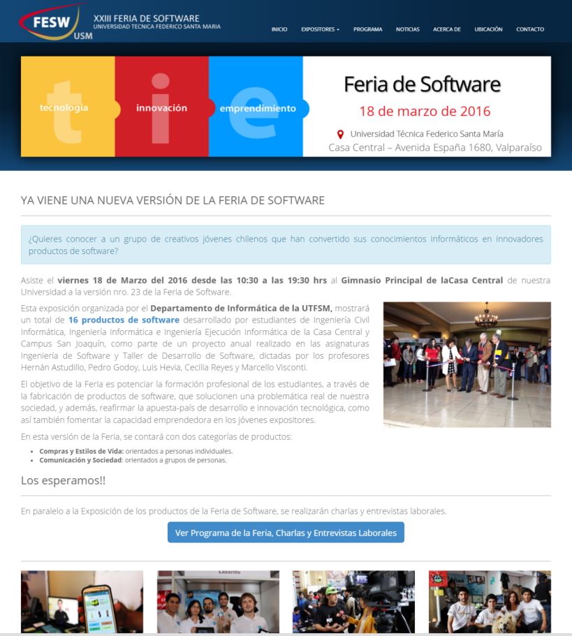 rcruz1973's tweet photo. Los invitamos a la XXIII Feria de Software USM  @corfo @fdovicencio @marcelaangulog 
https://t.co/0VfebJInxj https://t.co/Z3tCRKhfvD