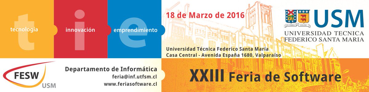 rcruz1973's tweet photo. Los invitamos a la XXIII Feria de Software USM  @corfo @fdovicencio @marcelaangulog 
https://t.co/0VfebJInxj https://t.co/Z3tCRKhfvD