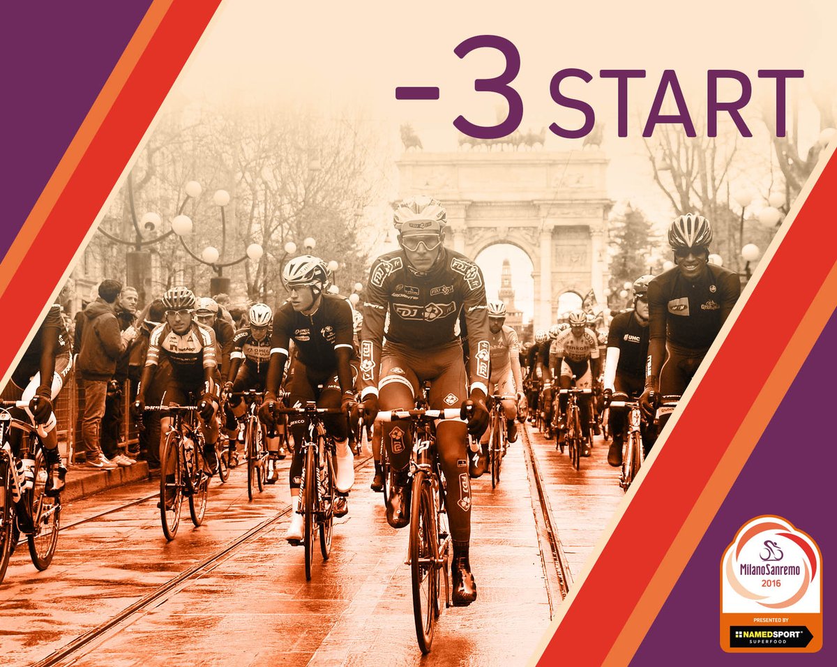 Lo spettacolo della Milano-Sanremo sta per iniziare!
The show of Milano-Sanremo is coming soon #MSR