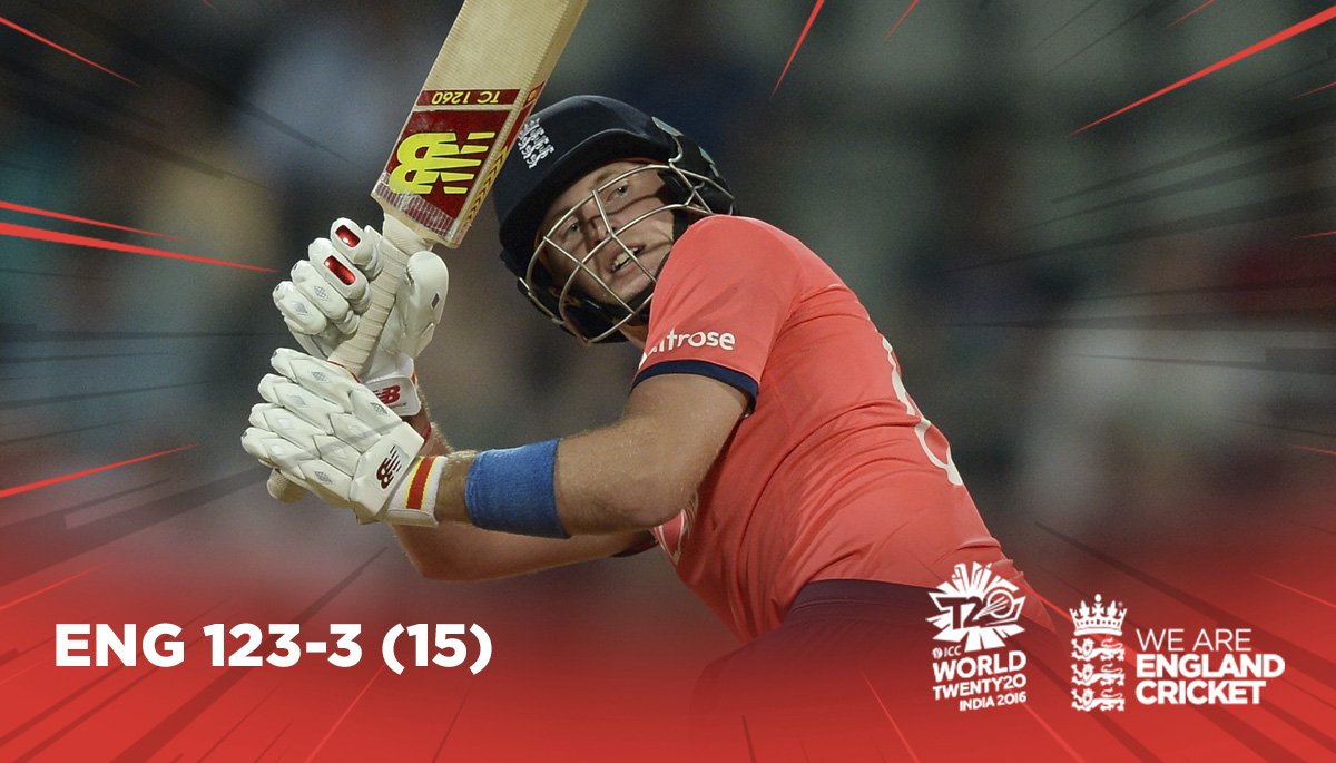 Five overs to play and #ENG 123-3. What's a good score from here? #WT20