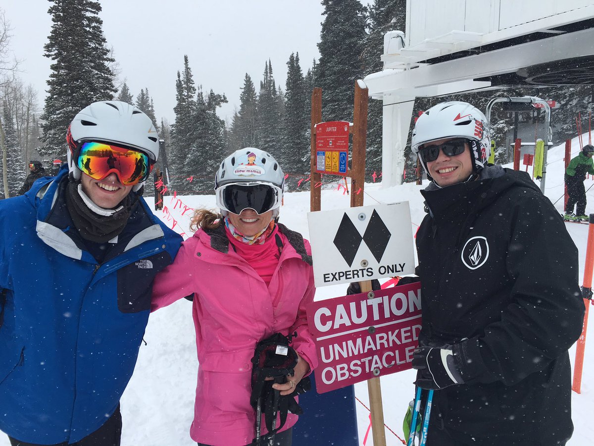 Hit Jupiter bowl for some fresh Utah powder. #snowchat #champagnepowder #momofboys