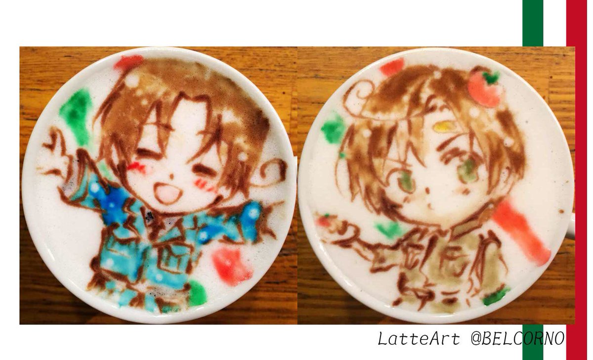 ベルコルノ ラテアートと漫画飯 على تويتر ラテアート イタリア兄弟 ヘタリア Latteart Hetalia 本日お誕生日 Happy Birthday マカロニ兄弟生誕祭16 くるん生誕祭16 伊兄弟生誕祭16 伊生誕祭16 T Co On4gudgpxk