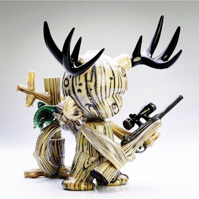 LiquidErrl's tweet image. piecedr:

“The Hunter” 🔫🌲 #Collab by @geminiandyglass x @drockglass #repost #rigsofig #heady #headyglass #glassofig…