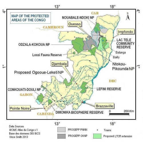 The Republic of Congo  .<a href="/wcs_congo/">WCS Congo</a>