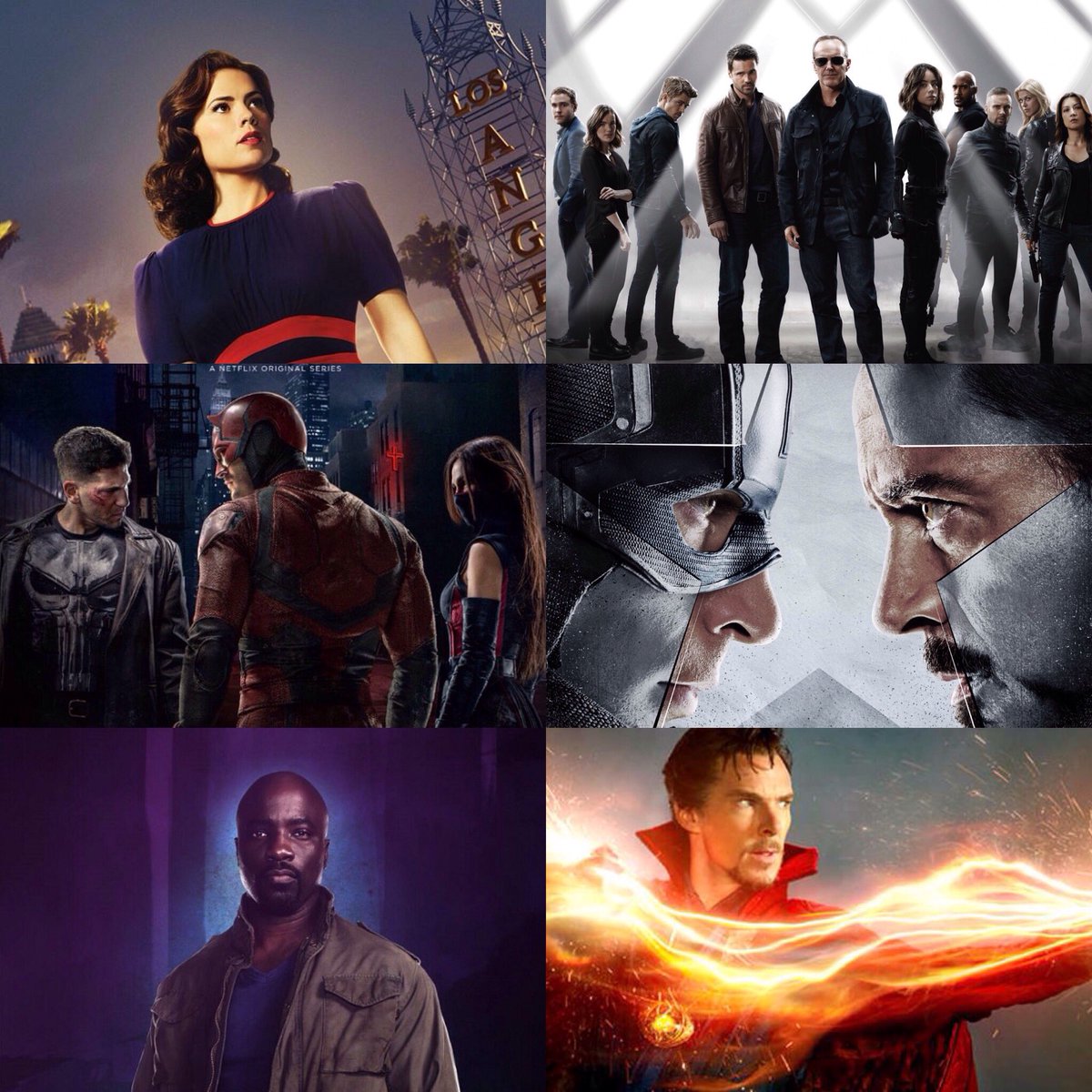bpjtxn's tweet photo. What a year! #AgentCarter #AgentsofSHIELD #DaredevilSeason2 #CaptainAmericaCivilWar #LukeCage #DoctorStrange #Marvel https://t.co/PlCMt8oMGv