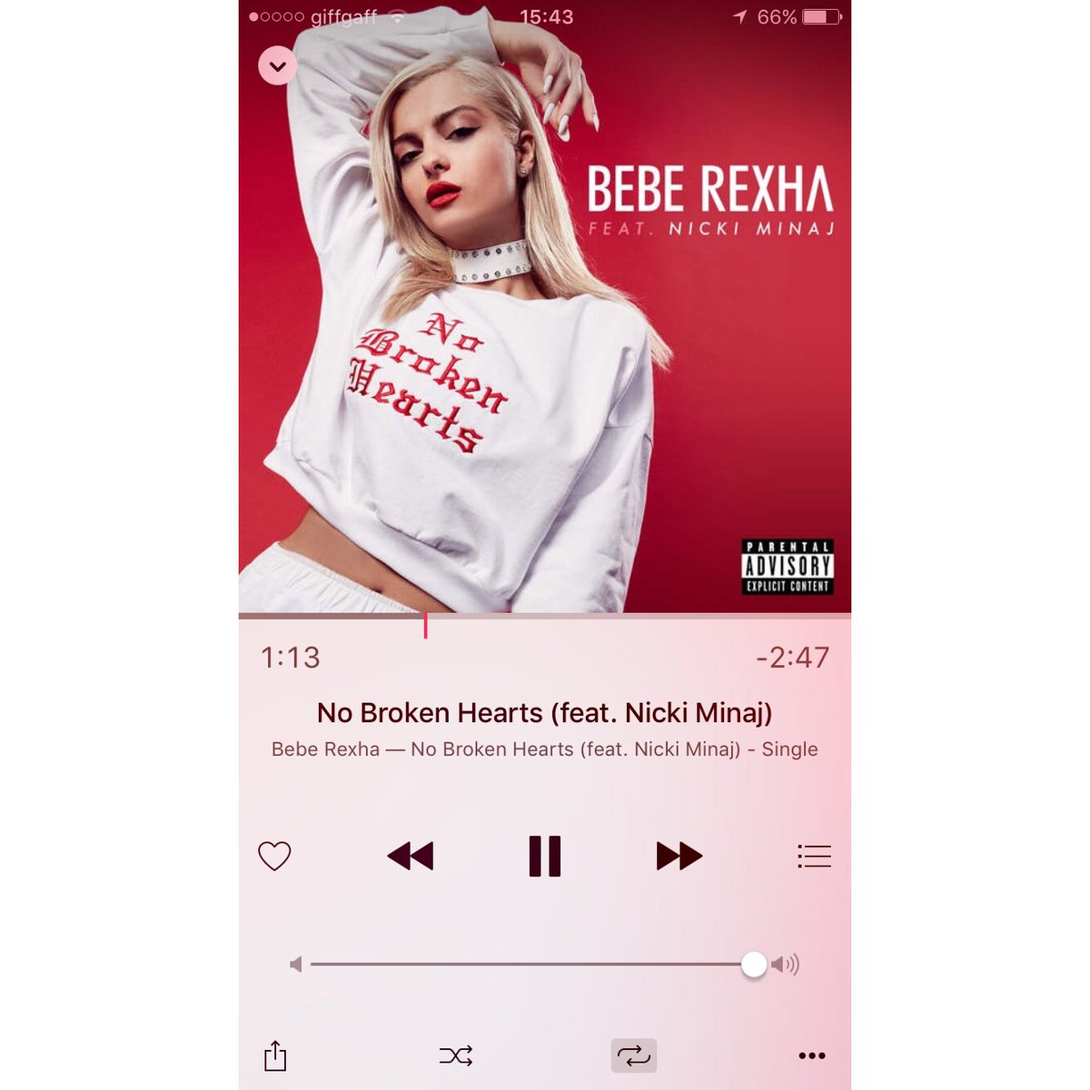 LydiaScrxam's tweet image. Absolutely loving this track @BebeRexha @NICKIMINAJ