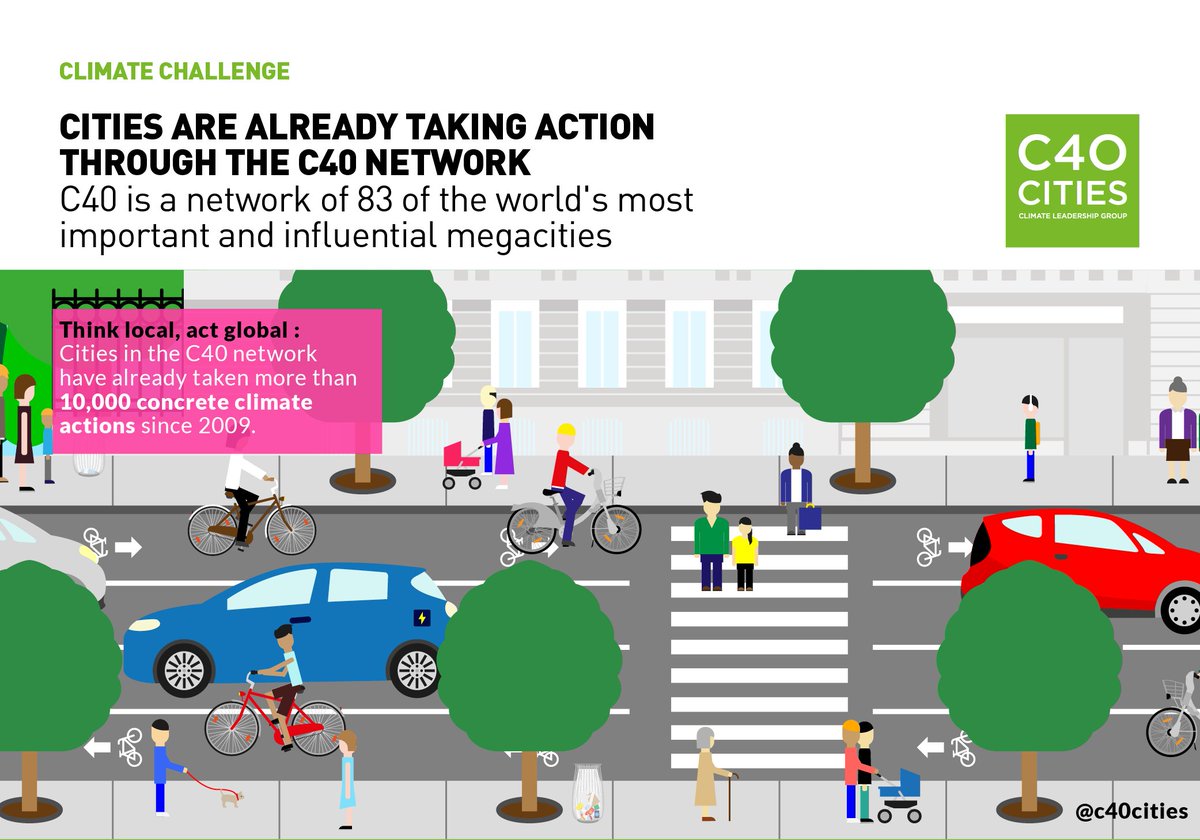 C40 #cities have taken 10k+ climate actions since 2009. Now we need the support of political leaders at every level