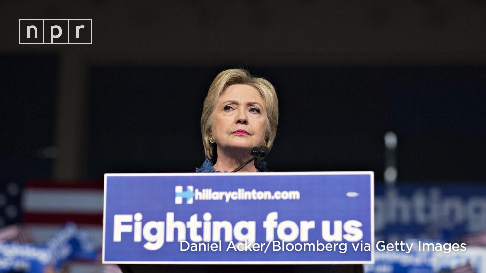 NPR's tweet image. "Smile" male pundits tell Hillary Clinton on Twitter after her #PrimaryDay wins. npr.org/2016/03/16/470…