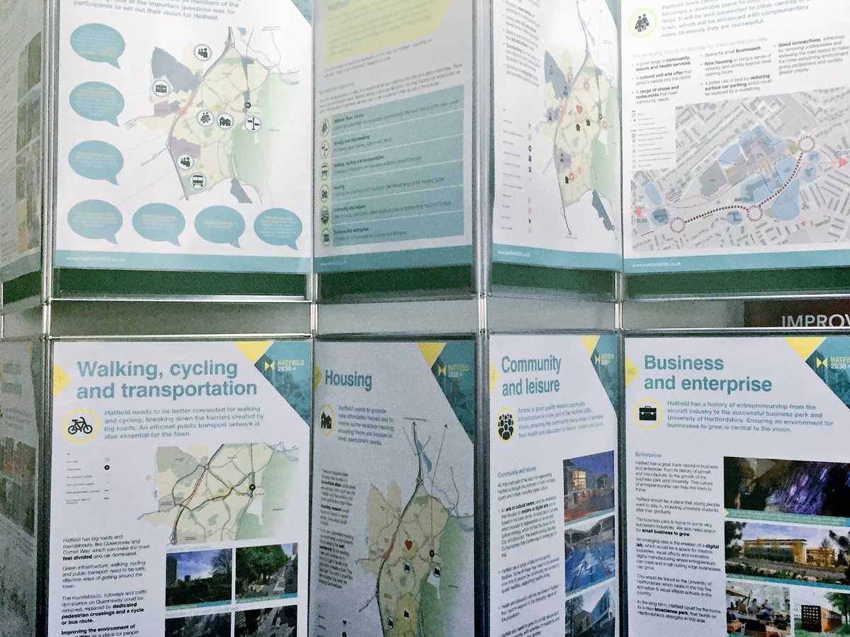 Come to the Hatfield Town Centre Hub to view the <a href="/Hatfield2030/">Hatfield2030</a> initial findings.