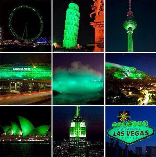 FadeStSocial's tweet photo. Can't wait to see all the landmarks around the world go green! #gogreen4patricksday #GlobalGreening https://t.co/6Dns1e6p2G