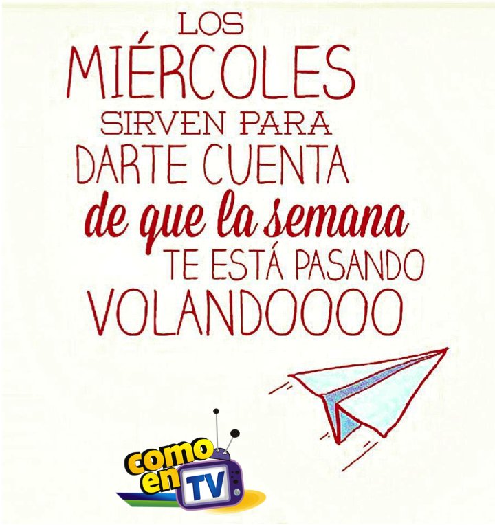 comoentv_'s tweet photo. #FelizMiercoles #RecuerdoQue #ComoEnTv Tiene los mejores Shows https://t.co/wMW4IjBvcX