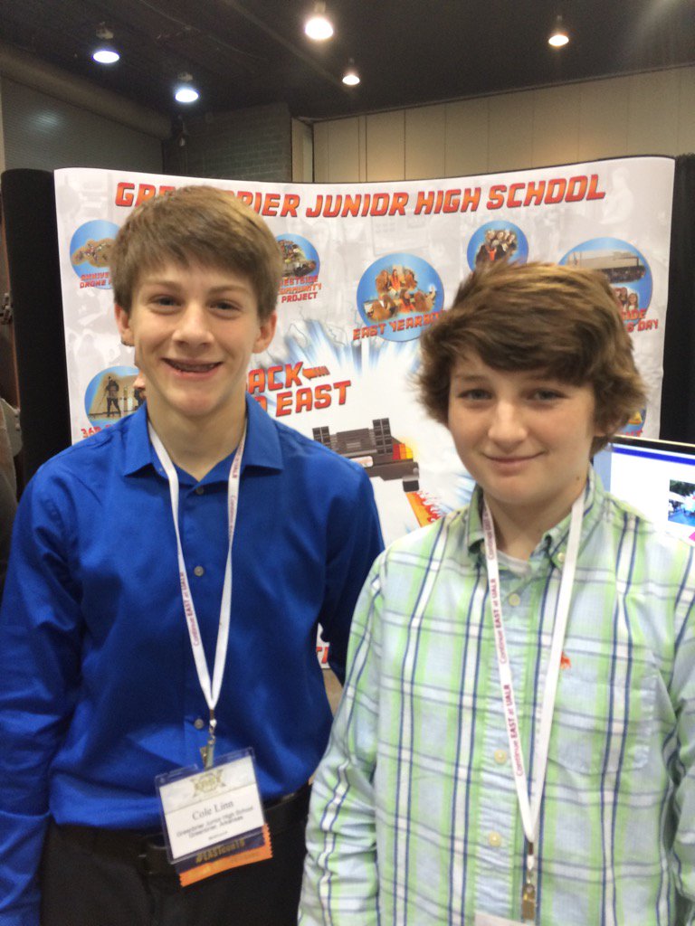 Cole and Drew at our EAST conference booth. #eastcon16