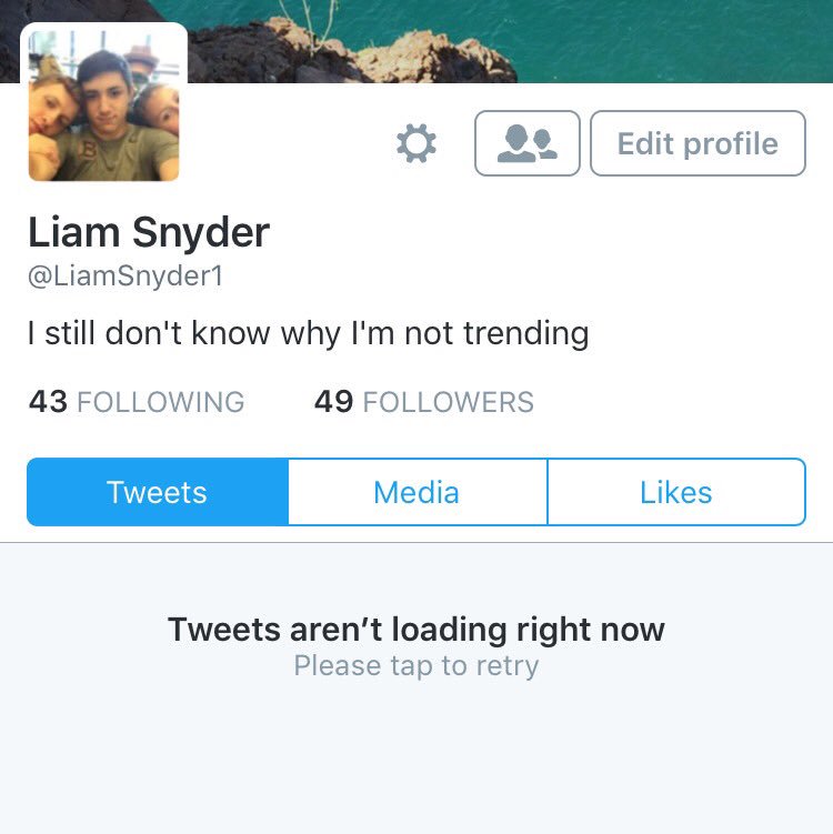 LiamSnyder1's tweet photo. Nearly had a heart attack #schoolwifisucks #backtodata #nearlydied #icantweetnow #dontworry #outofdahospital #imback https://t.co/14Fk32IBYI