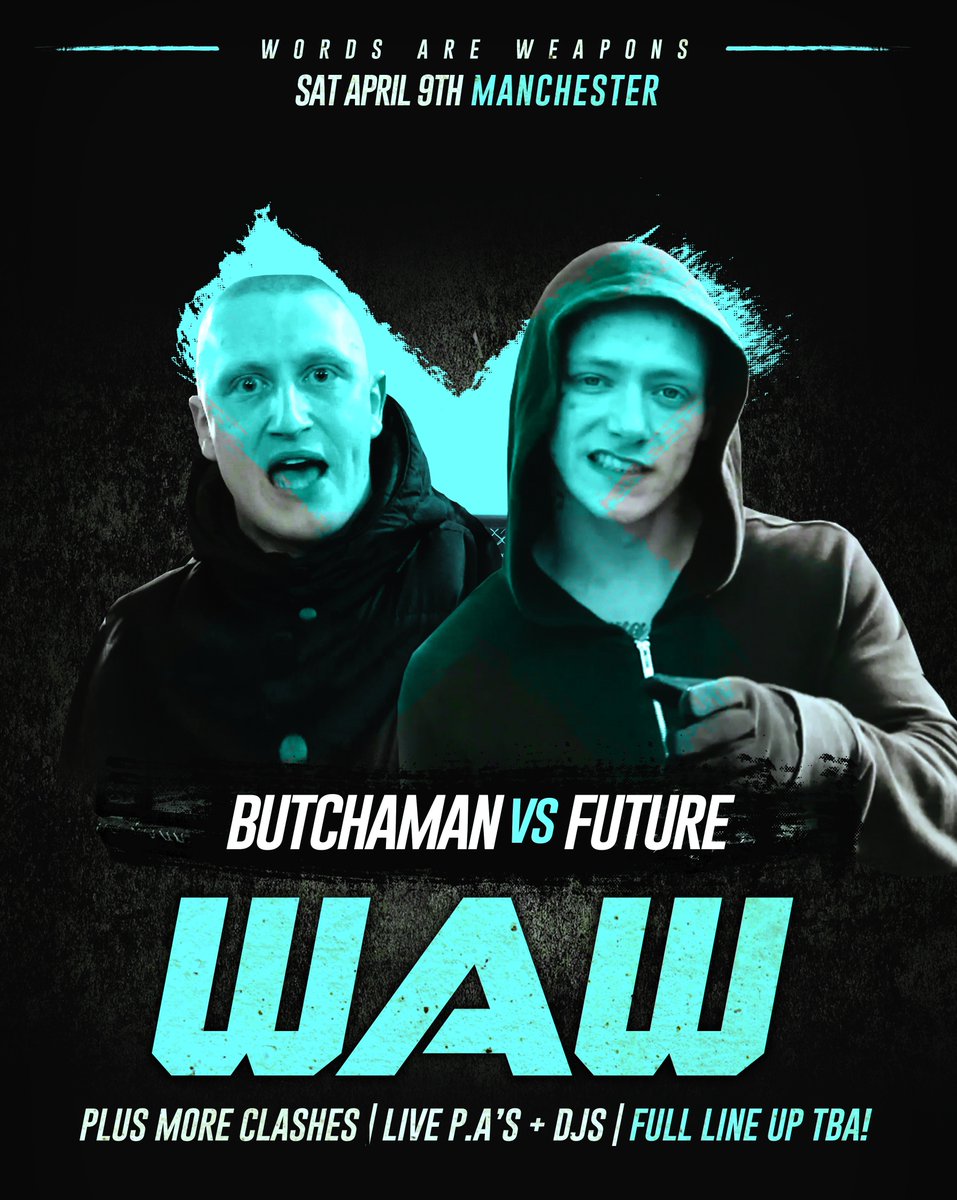 WAWGrimeClashes's tweet photo. @ButchamanGrime VS Future - Plus more clashes, DJs &amp; guests!

April 9th, Manchester. https://t.co/xvhmp6WmWC