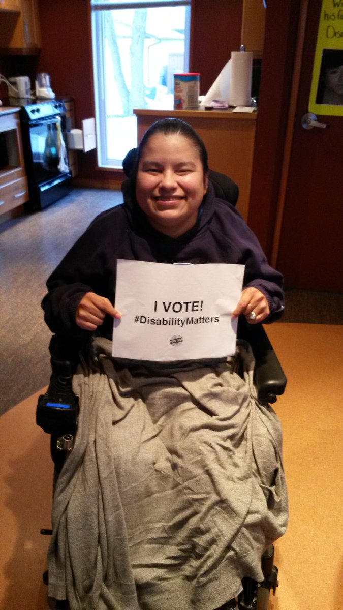 SimarilWpg's tweet photo. Just trying to shake things up!!! #disabilitymatters #Vote2016 #simaril https://t.co/483tLKauJs
