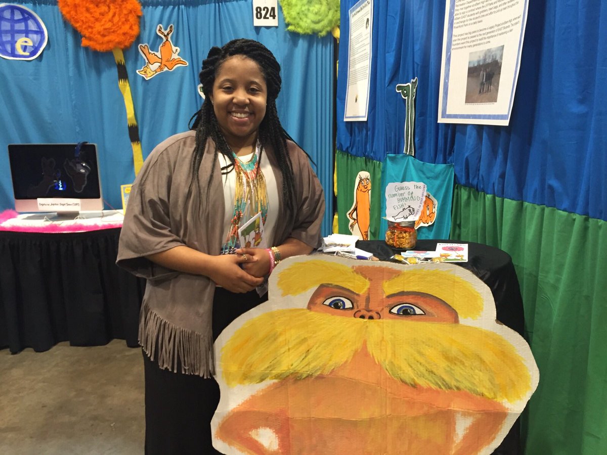 eStemHighEAST's tweet photo. The Lorax is a huge hit here at #eastcon16! #estemeast https://t.co/wMN9JdX1No