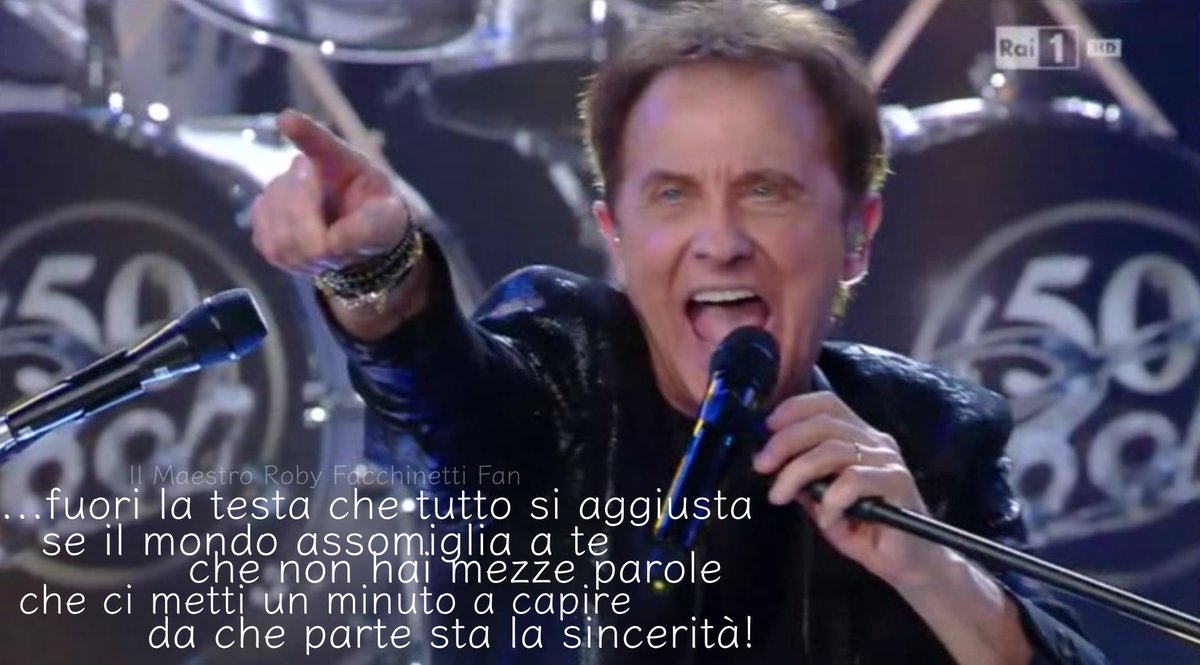 RobyFacchiFans's tweet photo. Che ne pensate, sarebbe bello se il mondo assomigliasse a @RobyFacchinetti ? #pooh50 https://t.co/d4MV4KkvXG