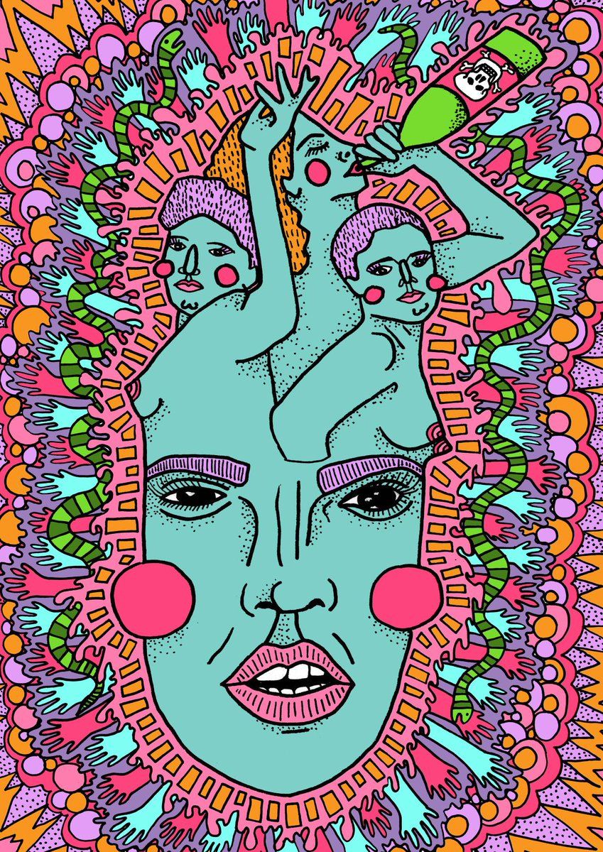 LeedsInspired's tweet photo. Meet illustrator Louisa Foley, the first of our Leeds Film Festival poster artists https://t.co/CUFeV9aPMT #leedsart https://t.co/6TMSADR1jG