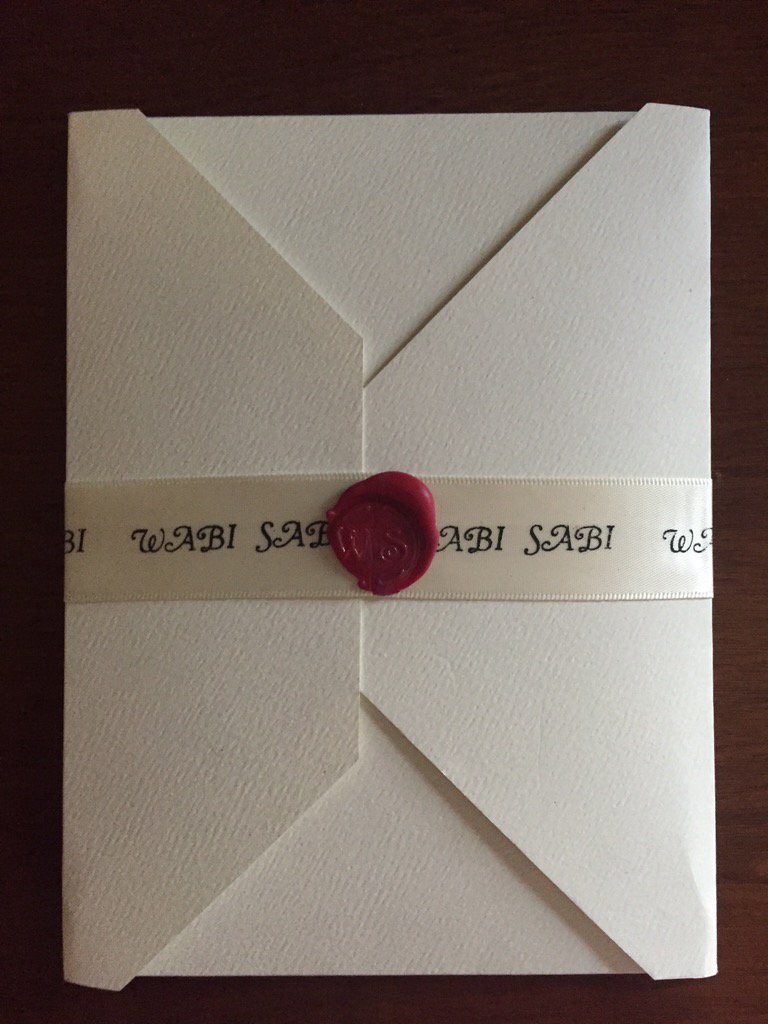 RealJim's tweet photo. Another packet of Wabi Sabi onion skin cards & envelopes for client. #print rules #writeyourmother https://t.co/X3rlBCcjp4