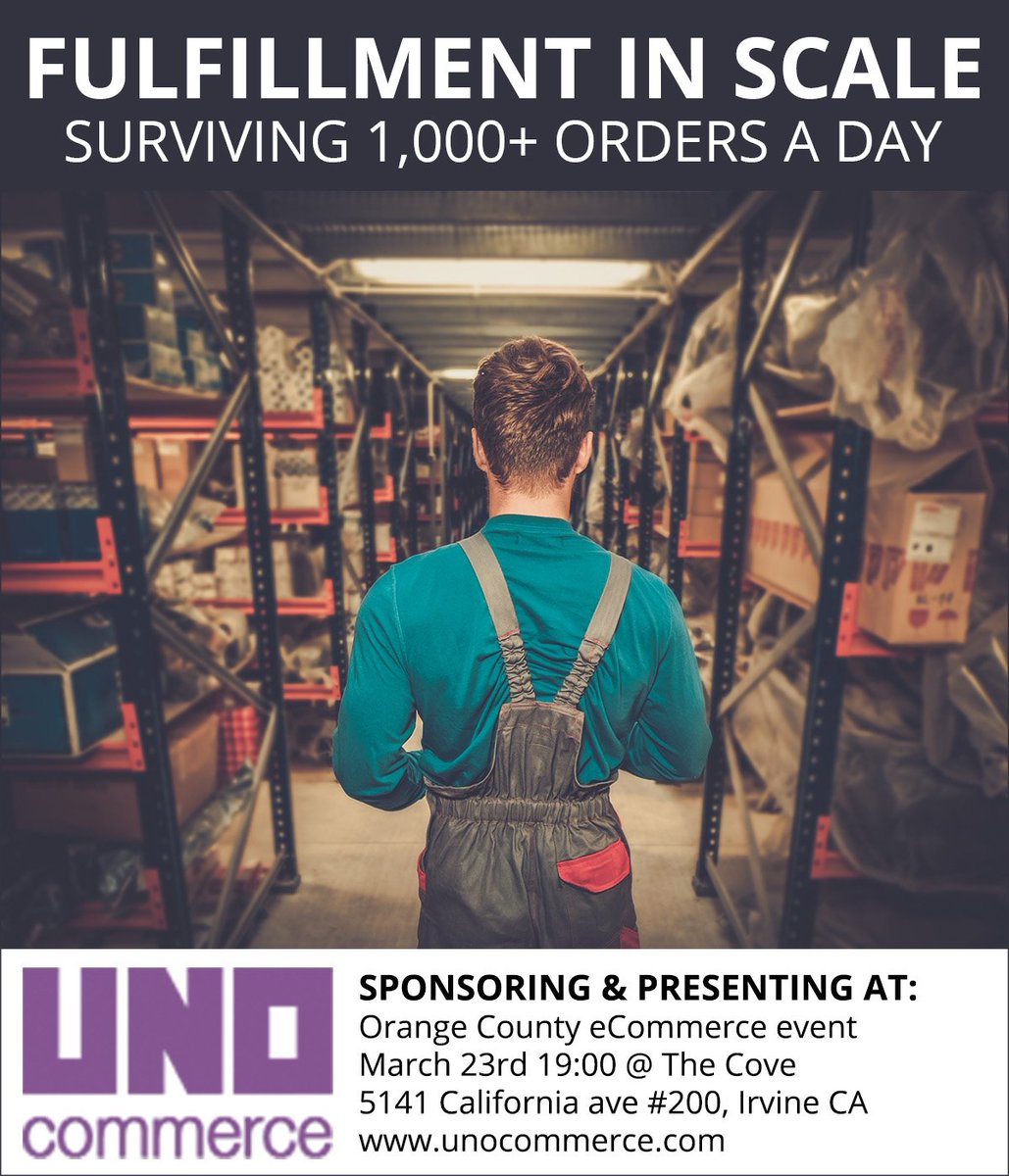 unocommerce's tweet photo. We're sponsoring at the #orangecounty #eCommerce event- don't miss our session! https://t.co/7xXeA1tcYw #fulfillment https://t.co/mwYrK4u5cM