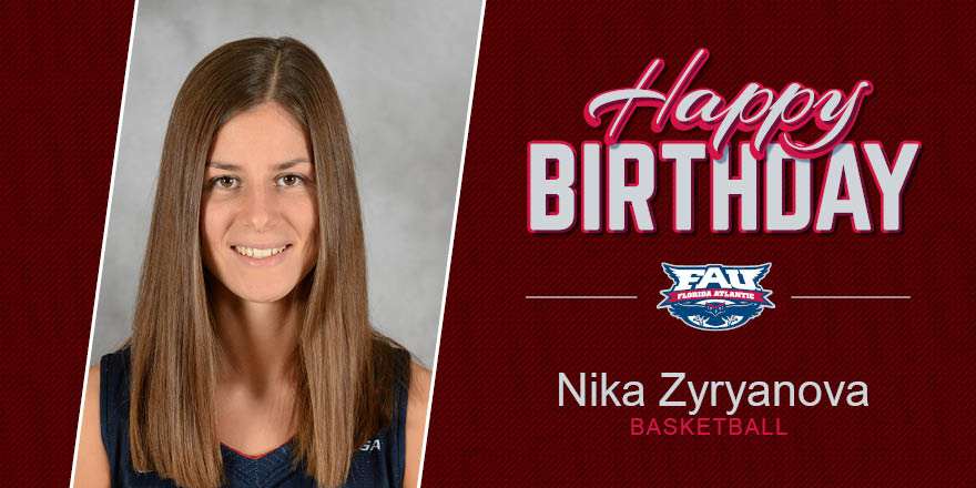 FAUAthletics's tweet photo. #OwlNation hopes your birthday is a SLAM DUNK Nika! Have a great day! @FAU_WBB #OWLin #FAU https://t.co/ipRa6BM4yc