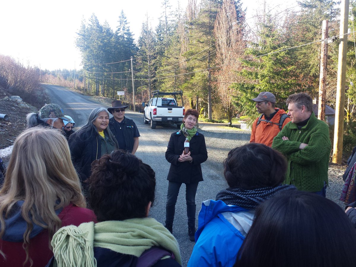SocialCoast's tweet photo. Learning about #SAVESHAWNIGANWATER campaign support this community in protecting their water https://t.co/XYRkD7ZzzE