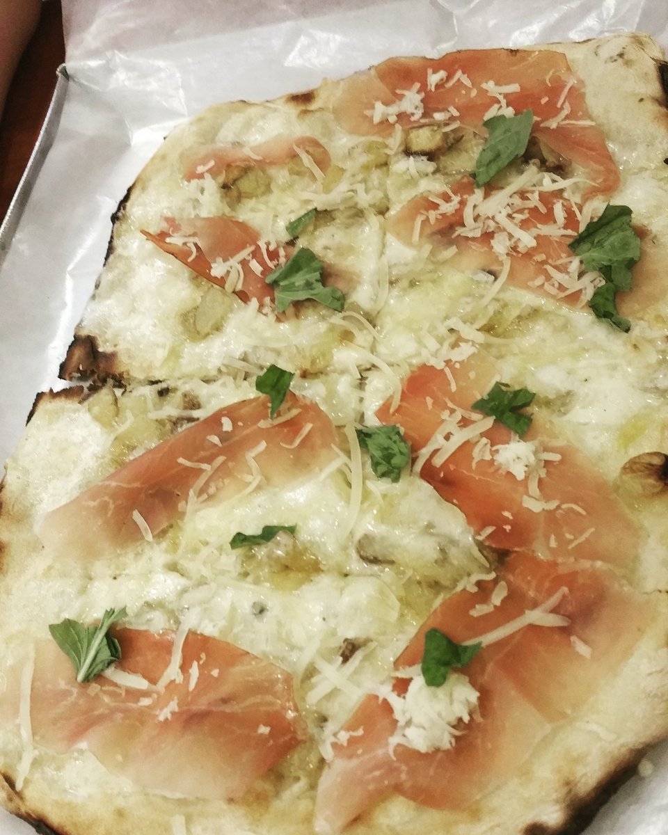 erronous's tweet photo. @RudysPizzaMcr you guys make baked potato, mozzarella and prosciutto pizza?! I miss Naples! https://t.co/NlJNph0v5K
