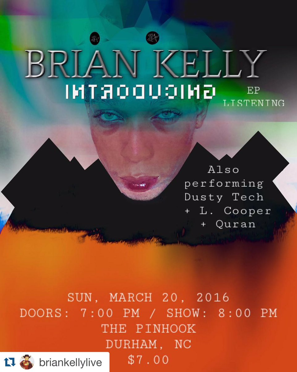 theLCooper's tweet photo. This Sunday @thepinhook bday boy @adisamckenzie @karriem, #BrianKelly, myself. Celebrate with us! #durm #durham https://t.co/XUl9mKVjjL